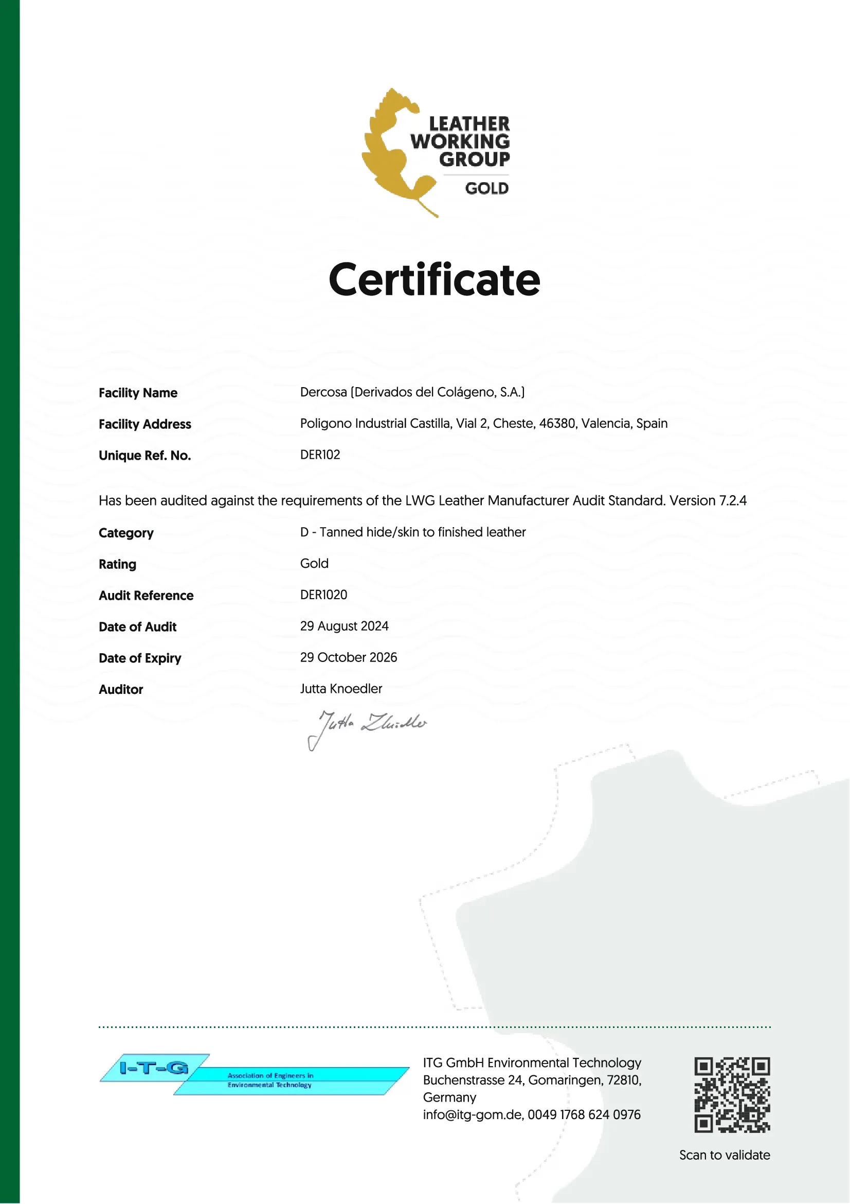 DER102-Certificate